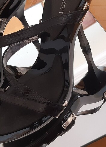 Nine West siyah rugan şık - Görsel 4