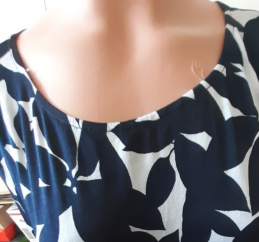 Kolsuz Lacivert Midi Elbise - Görsel 3