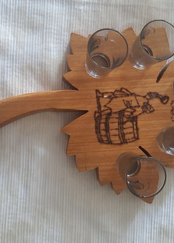 Ahşap Tepsili Bardak Seti - Görsel 4