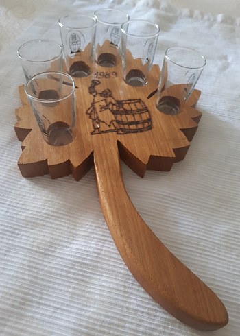 Ahşap Tepsili Bardak Seti - Görsel 2