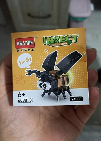 HSANHE mini böcek, ateş böceği lego yapı blok