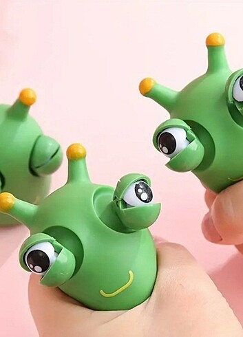 Squishy stres topu sıkmalı oyuncak sümüklü böcek 