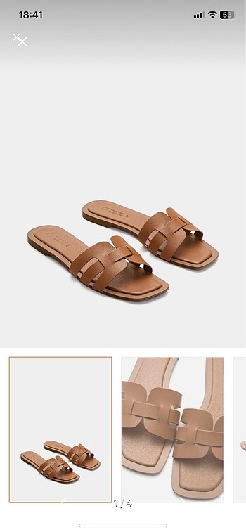 37 Beden Pull&bear çapraz bantlı süz sandalet