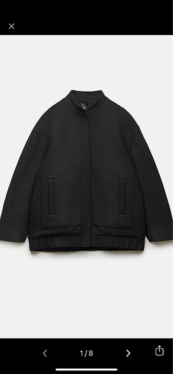 Zara bomber yün ceket