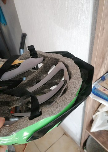 KALI Yeşil Biker Motosiklet Kaskı Velcro sıfır ayarında - Görsel 2