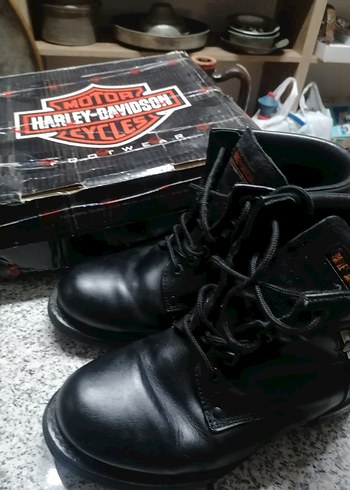42 NUMARA HARLEY DAVİDSON DERİ BOT - Görsel 2
