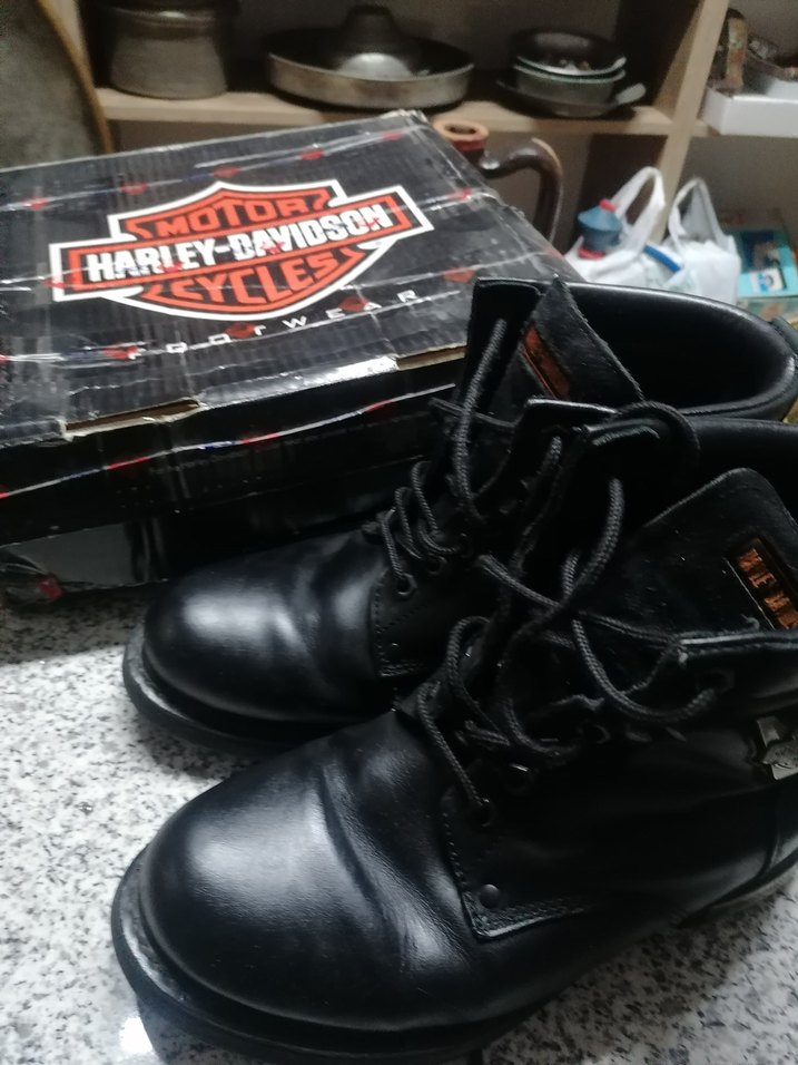 42 NUMARA HARLEY DAVİDSON DERİ BOT - Görsel 2