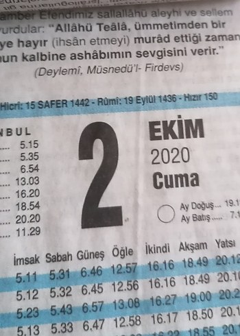 2020 TAKVİM YAPRAKLARI - Görsel 2