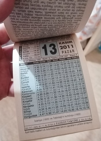 2011 EYLÜL,EKİM,KASIM,ARALIK TAKVİM YAPRAKLARI - Görsel 4