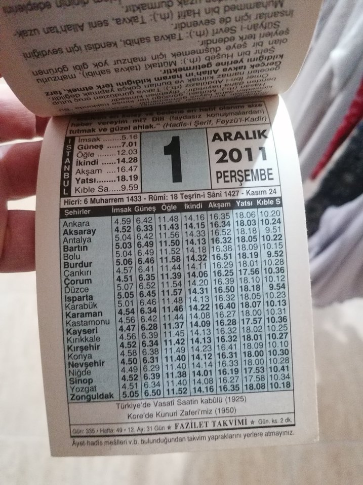 2011 EYLÜL,EKİM,KASIM,ARALIK TAKVİM YAPRAKLARI - Görsel 3