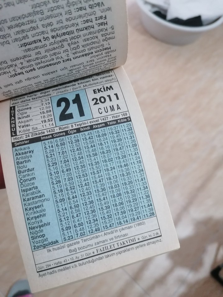 2011 EYLÜL,EKİM,KASIM,ARALIK TAKVİM YAPRAKLARI - Görsel 2