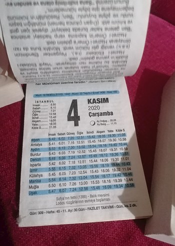 2020 YILI TAKVİM YAPRAKLARI - Görsel 3