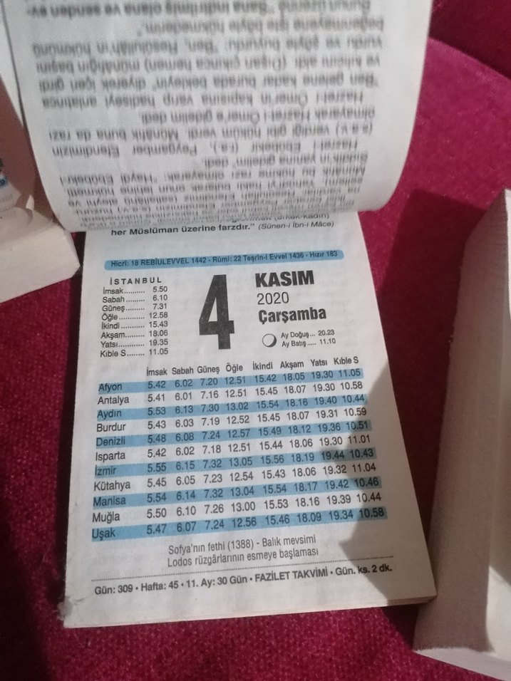 2020 YILI TAKVİM YAPRAKLARI - Görsel 3