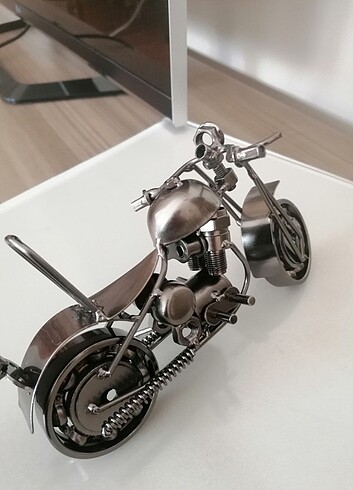  Beden siyah Renk RETRO MODEL METAL MOTOR