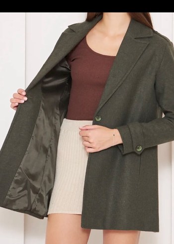 Haki Renk Klasik Kaban - Görsel 4