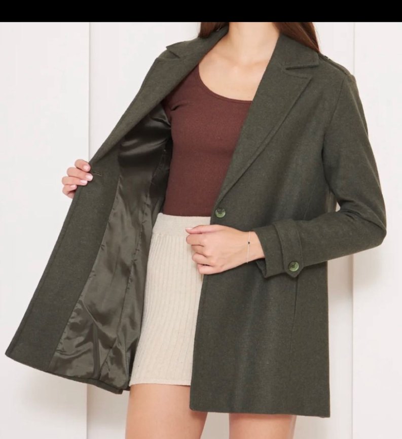 Haki Renk Klasik Kaban - Görsel 4