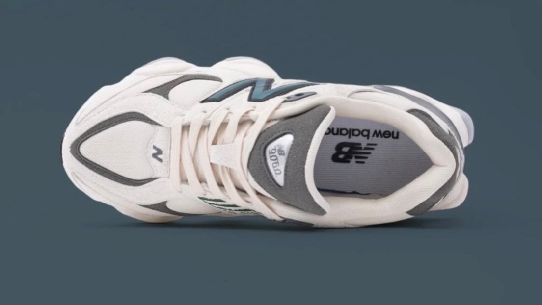 Beyaz New balance 9060 Kadın Spor Ayakkabı - Görsel 3