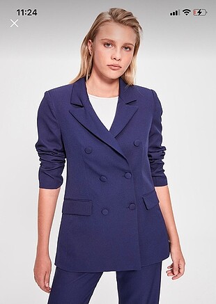 Lacivert Blazer Ceket