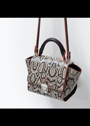 Sıfır Zara Leopar Desenli Çanta