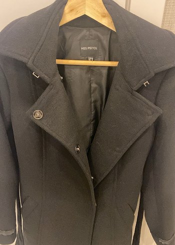 İpekyol Siyah Uzun Kaban 36 beden - Görsel 3