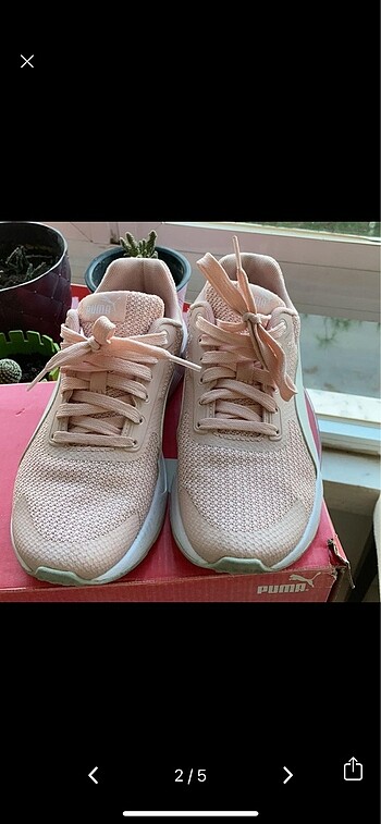 Puma Puma pudra 37 no orjinal spor ayakkabı
