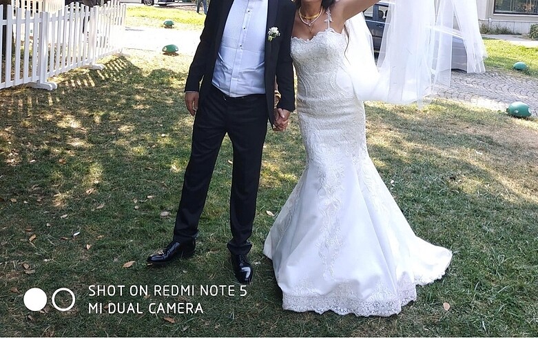 Gelinlik beyaz 36-38 beden - Görsel 2