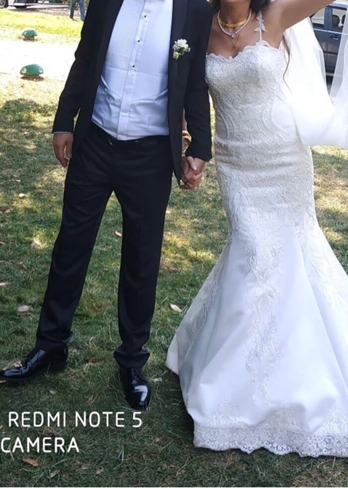 Gelinlik beyaz 36-38 beden - Görsel 2