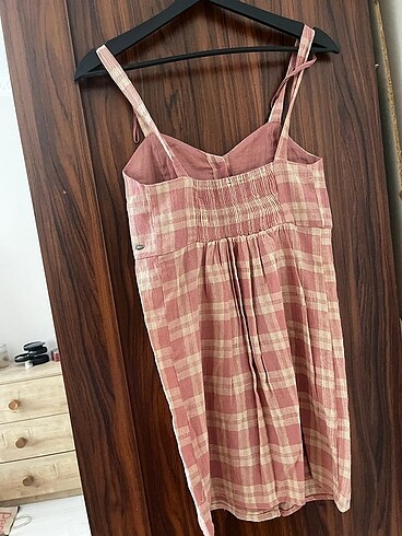 xs Beden Pullandbear pudra çizgili xs kısa elbise