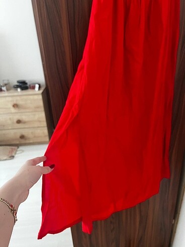 Mango xs narçiçeği uzun elbise - Görsel 3