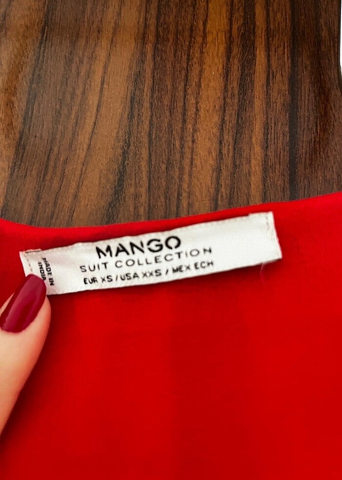 Mango xs narçiçeği uzun elbise - Görsel 5