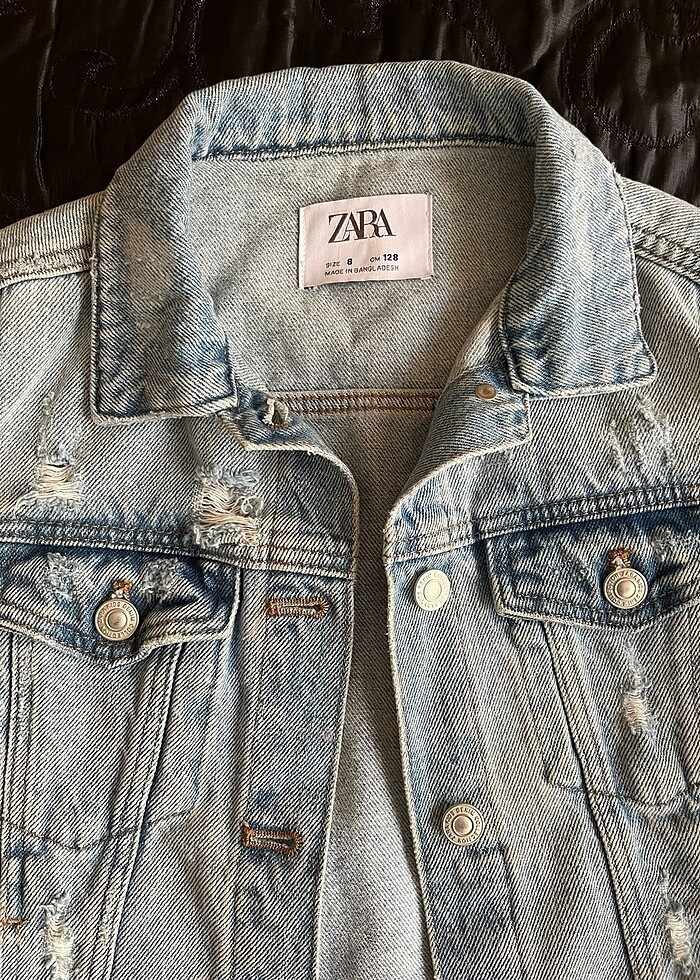 Zara mavi kot ceket - Görsel 2