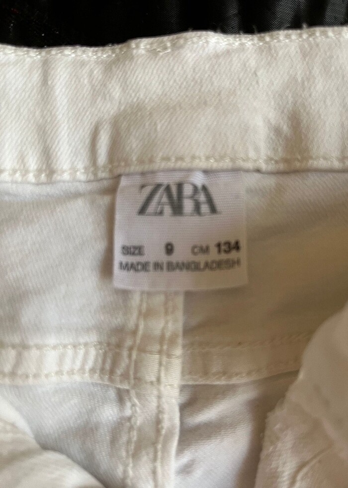 Zara beyaz kot pantolon - Görsel 3