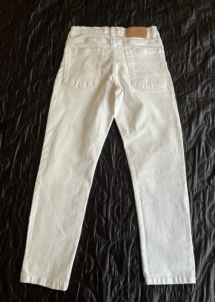 Zara beyaz kot pantolon - Görsel 2