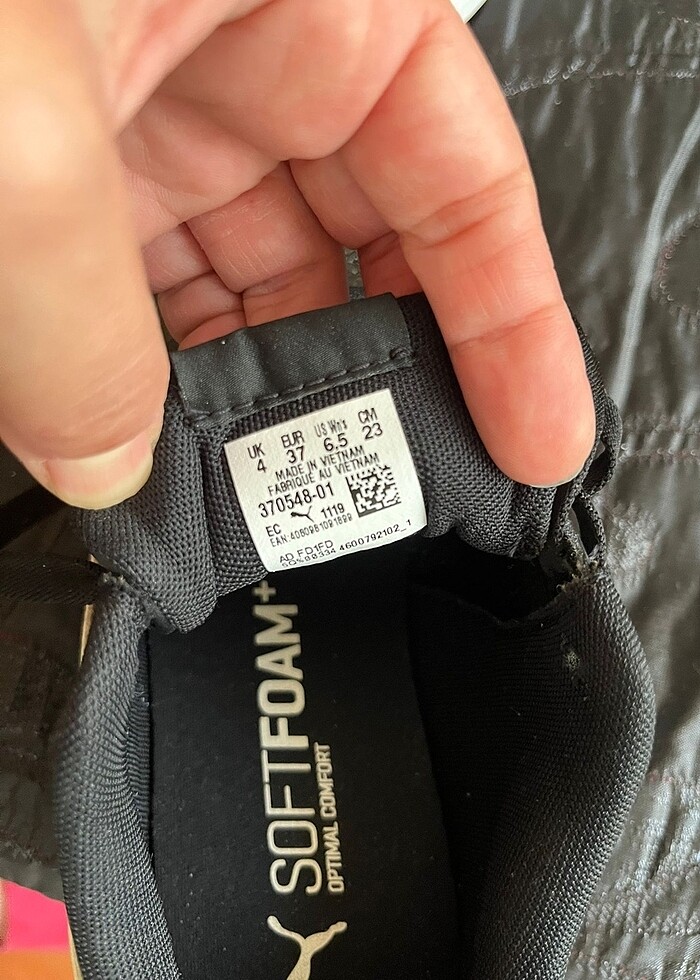 Puma siyah spor ayakkabı 36 no - Görsel 3