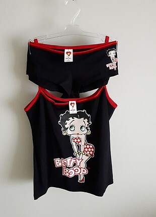 Betty Boop S beden sıfır takım