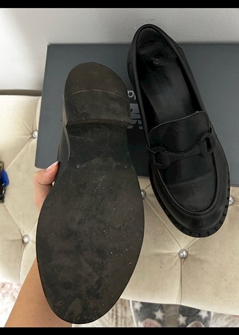 39 Beden Kadın Siyah Loafer