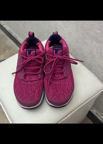 Lacoste Pembe Bağcıklı Kadın Spor Ayakkabı