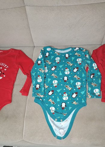 Uzun Kollu Turkuaz Bebek Body - Görsel 2