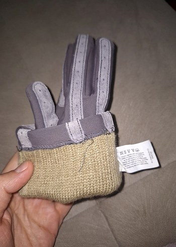 Gri Dantel Detaylı Kadın Eldivenleri - Görsel 6