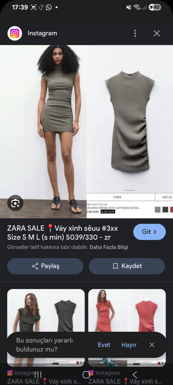 Zara elbise - Görsel 2