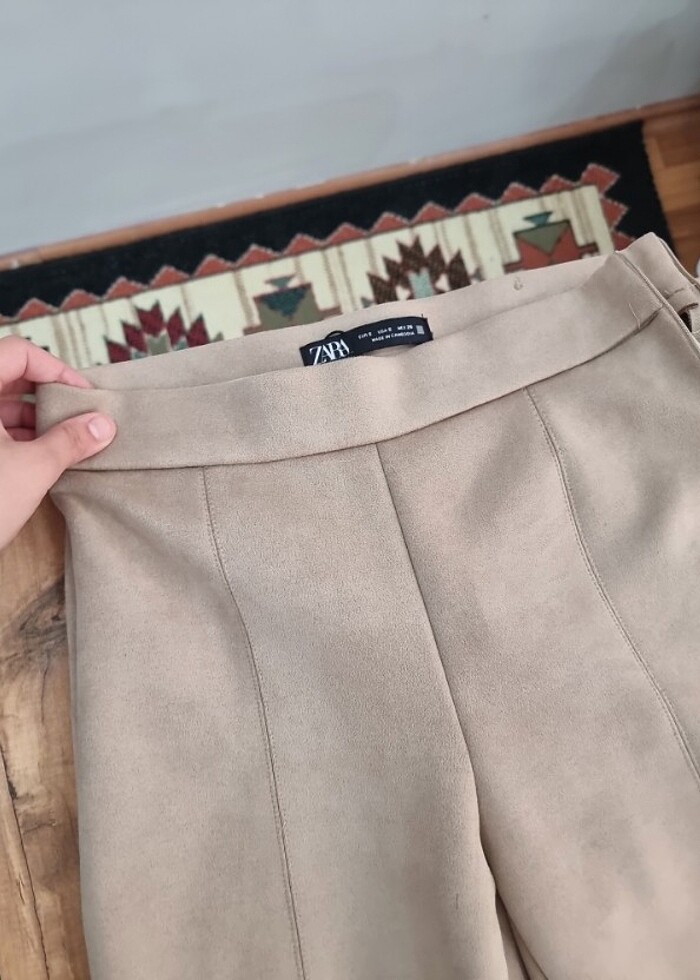 Zara süet pantolon  - Görsel 2