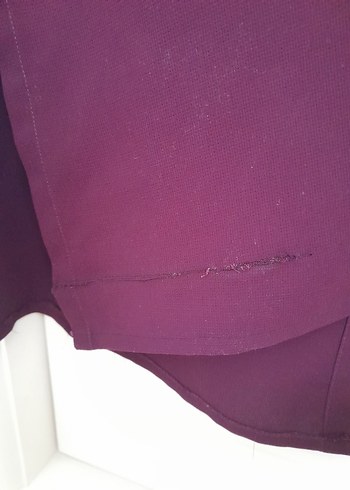 Bordo Uzun Kollu Drapeli Kadın Pardesü - Görsel 6