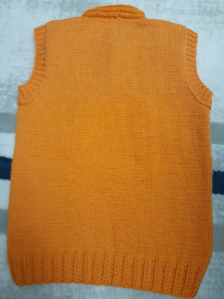 Turuncu çocuk  Triko Boğazlı Süveter - Görsel 2
