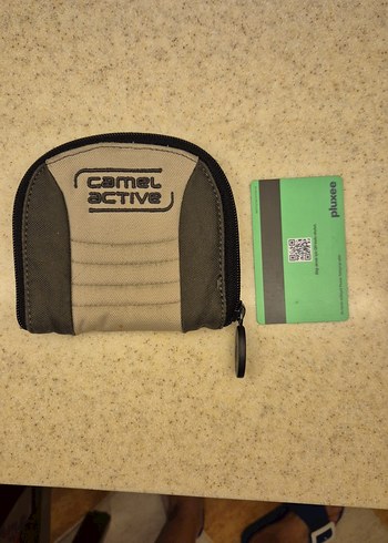 Camel Active Fermuarlı Gri Çocuk Cüzdanı