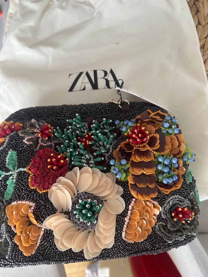 Zara boncuk çanta - Görsel 2