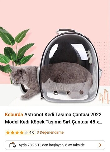 Buyuk kedi taşıma çantası