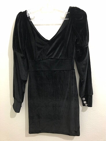 Diğer Siyah kadife elbise