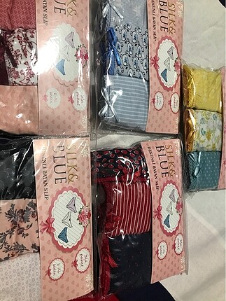 Desenli bayan slip paket