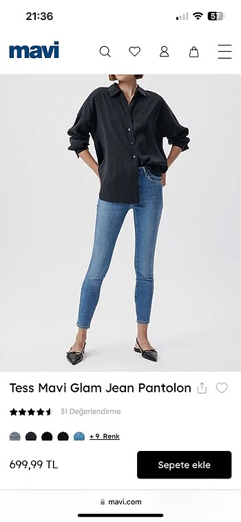 Mavi jean skinny tess model