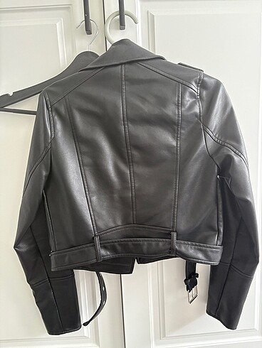 Pull and Bear Pull and bear biker siyah deri ceket